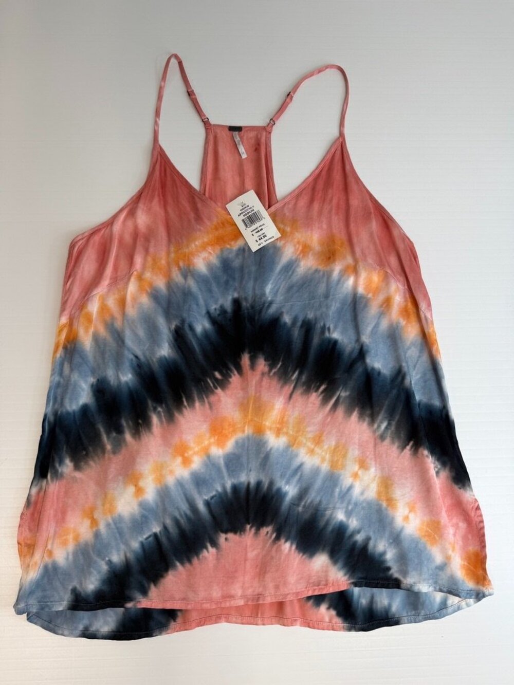 Young Fabulous & Broke Blouse Women Medium Tie Dye Sleeveless Shirt Party Ne